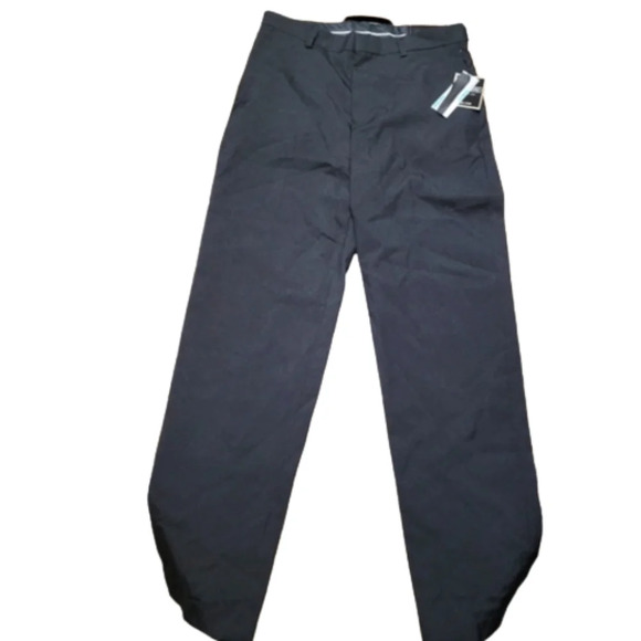 Vittorino Black Tailored Fit Flat Front Dress Pants Size Boys 20 Husky NEW Tags - Picture 1 of 11